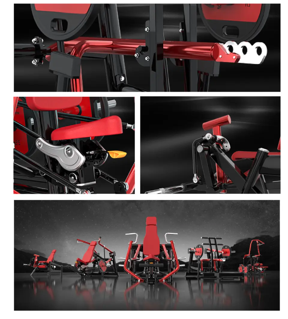 Gravik Flow - Pack 5 máquinas funcionales Cinta curva Gravik Pulse para cardio