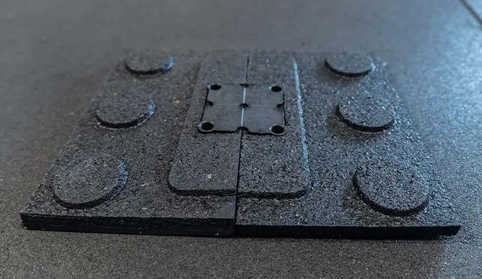 Zona de peso libre con suelo de 20 mm